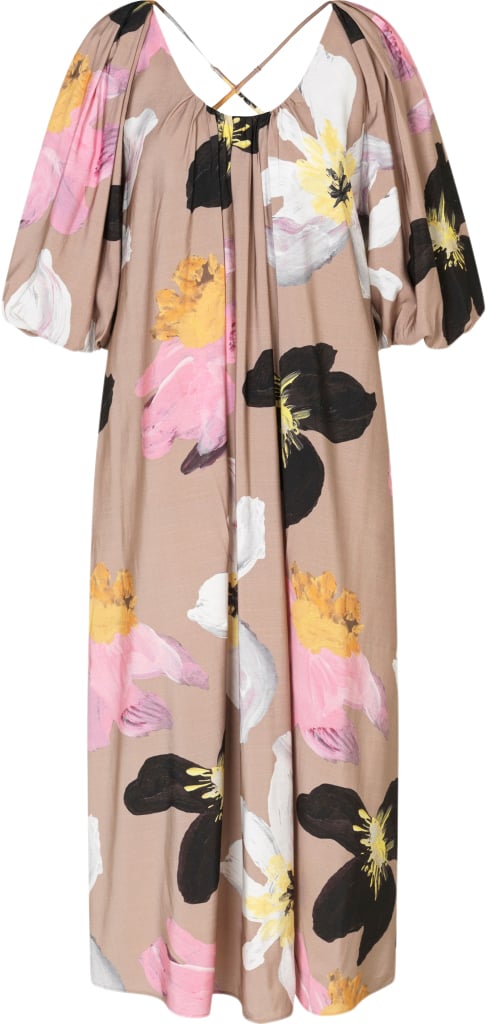 2070 Light Fluid Ecovero, Voluminous Puff Sleeve Dress